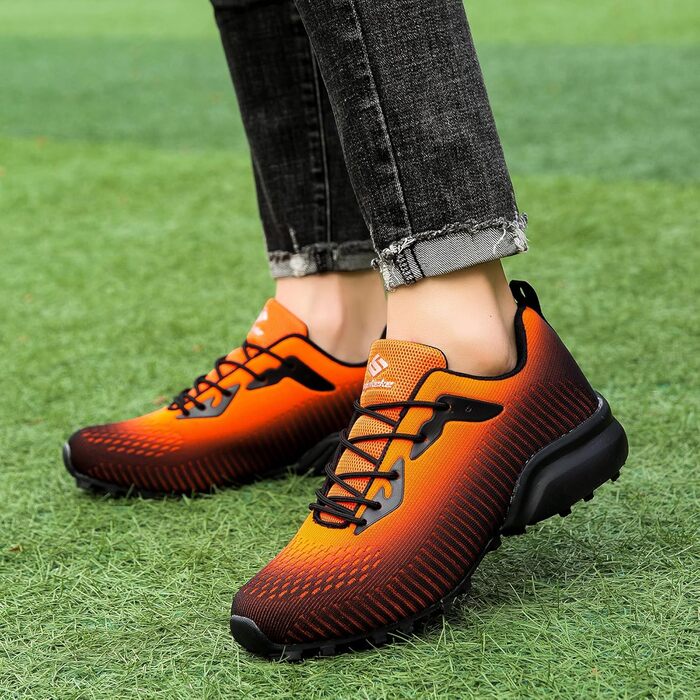 Чоловічі трейлраннінгові кросівки Trailrunning Herren Schwarz-Orange 45 EU: Легкі, дихаючі, для бігу та хайкінгу