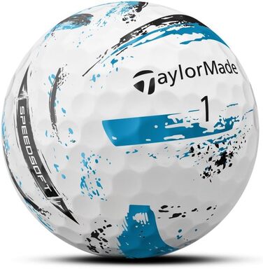 Гольф-м'яч TaylorMade Tm24 Speedsoft, 12 шт, білий/синій
