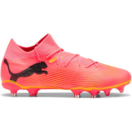 Жіночі футбольні бутси PUMA Future 7 Match Firm для штучного покриття, 42.5 EU, Sunset Glow/Puma Black/Sun Stream