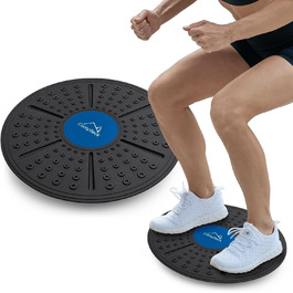 CampTeck U7258: Дошка для балансу та рівноваги, Wobble Board, чорна