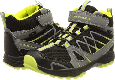 Дитячі кросівки TOM TAILOR 4271102 для ходьби (40 EU, чорно-сіро-неоново-жовті)