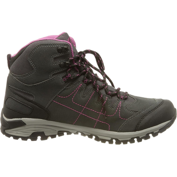 Жіночі трекінгові черевики Brütting Mount Shasta сіро-чорно-рожеві (37 EU)