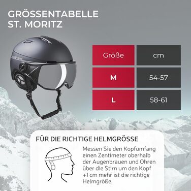 Гірськолижний шолом BLACK CREVICE St.Moritz з візором для чоловіків та жінок, антифог, для лиж та сноуборду з захисним чохлом