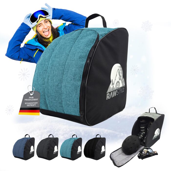 Чохол для лижних черевиків Rawstyle: рюкзак для лиж, черевиків, шолома (Meliert Türkis)