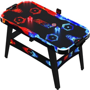 Airhockey Carromco Fire & Ice: Ігровий стіл з LED-підсвічуванням та електронним підрахунком очок