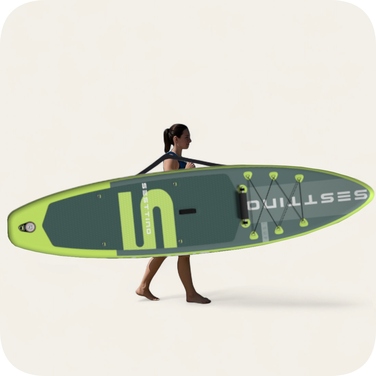 Надувна SUP-дошка SESTTINO для плавання 350 см, повний комплект Stand Up Paddle