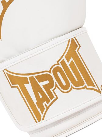 Боксерські рукавички Tapout з екошкіри Torrey, білі/золоті, 8 oz