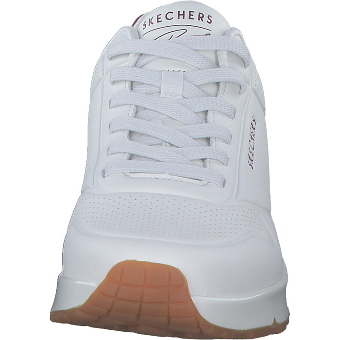 Чоловічі кросівки Skechers UNO Harry Kane AirSneaker, 43 EU, білий, Duraleather, замша Burgundy