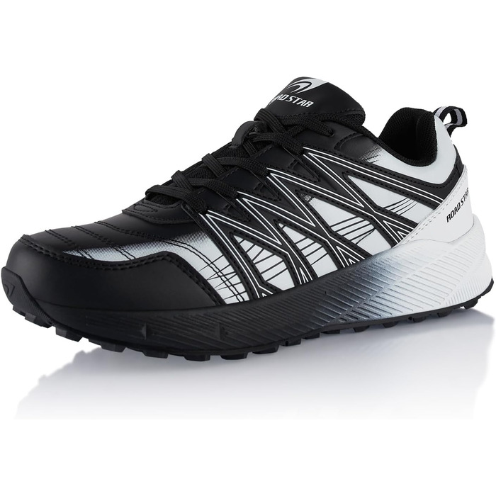 Черевики для хайкінгу та трекінгу для жінок та чоловіків, дихаючі, чорно-білі (37 EU)