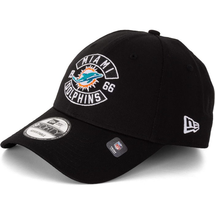 Кепка New Era 9FORTY MLB NFL Limited Edition Miami Dolphins, чорна, універсальний розмір