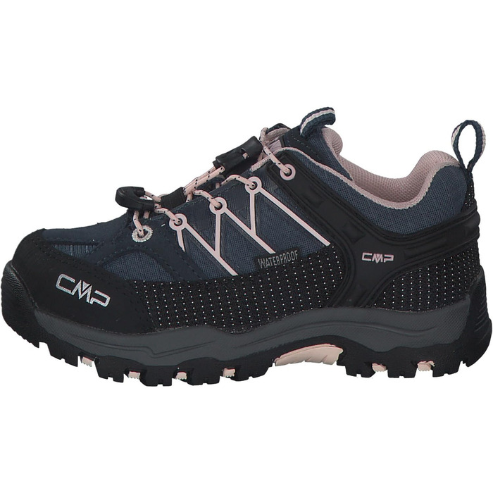 CMP Kinder Rigel Low Trekking Shoe Wp, Черевики для трекінгу CMP Kinder Rigel Low, Розмір 38, Колір: Asphalt-Rose