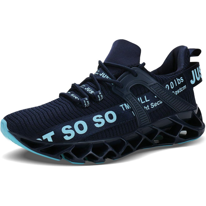 Чоловічі кросівки для бігу Wonesion, спортивне взуття, дихаючі, з антиковзкою підошвою, розмір 44 EU, блакитні