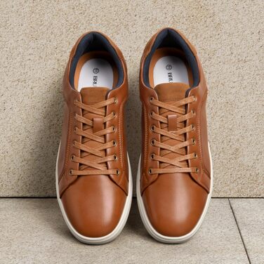 Чоловічі повсякденні кеди Bruno Marc Casual Sneaker — легке низьке взуття, дихаючі та зручні туфлі для прогулянок та подорожей, коричневі (розмір 46 EU, широка колодка)