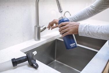 Пляшка для води CAMELBAK Eddy+ Lifestraw 1 л, синя, універсальна, з фільтром для дорослих