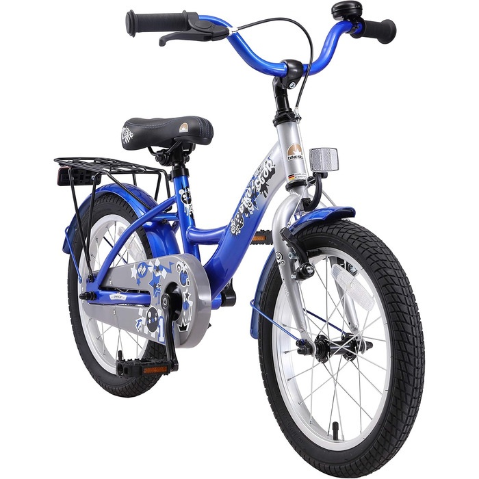 Дитячий велосипед BIKESTAR 16 дюймів для хлопчиків і дівчаток від 4-5 років, класичний, безпечний, тестування без ризику