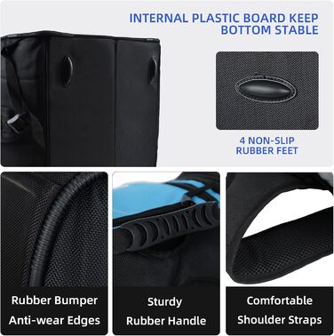 Сумка для гірськолижних черевиків AUMTISC: рюкзак для гірських лиж та сноуборду, підходить для рукавичок, куртки та маски. Колір: блакитний