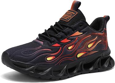 Кросівки для чоловіків та жінок, спортивні, для бігу та ходьби, дихаючі, з повітряною подушкою, розмір 39-46, 9189 C білий (9189 C чорний, 42 EU)