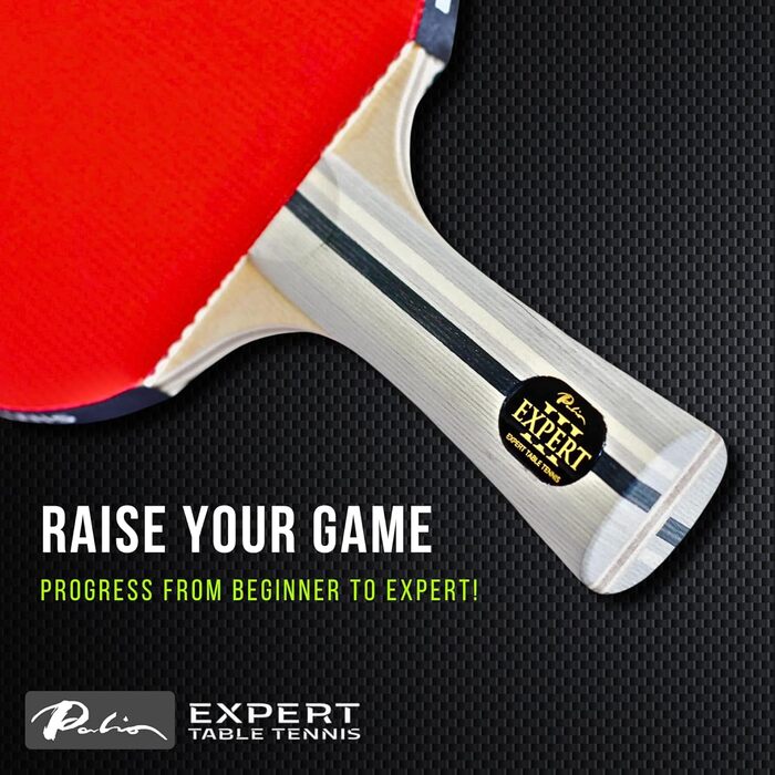 Набір для пінг-понгу Palio Expert 3.0 з чохлом | Стіл-тенісний розбирання ITTF | Розбирання для початківців | Максимальний оберт та контроль