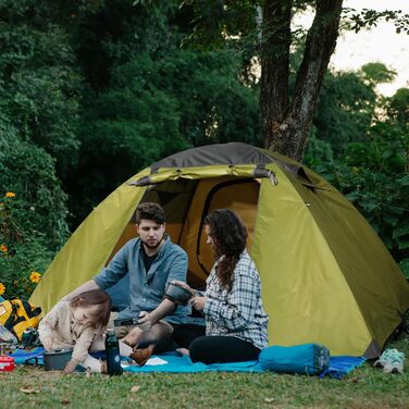 Намет для кемпінгу Join Nature на 4 особи: водонепроникний, вітростійкий, сімейний, куполоподібний. Ідеально для трекінгу, відпочинку на природі, походів, альпінізму та полювання.