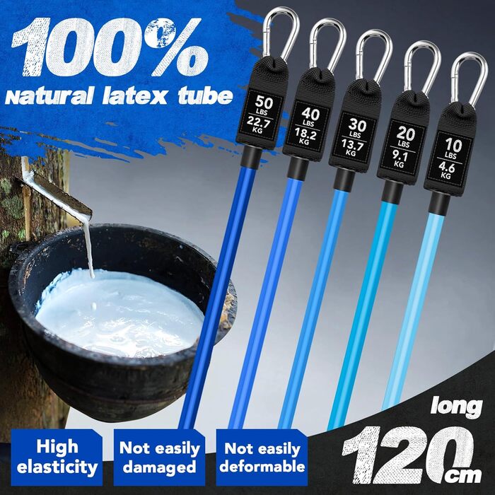 Набір для пілатесу: стійка, 6 еластичних стрічок, ручки, фіксатор для дверей, петлі для ніг, сумка для перенесення. Ідеально для домашніх та вуличних тренувань.