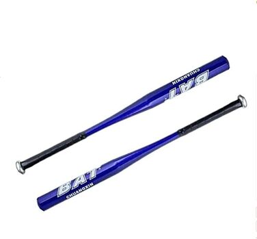 Алюмінієва біта для бейсболу 34 дюйми (86.4 см) багатоколірна, легка, для дорослих та молоді, сімейні ігри, блакитна