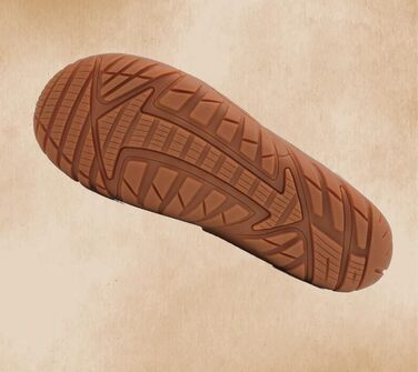 Barefoot Shoes HUSKSWARE для жінок та чоловіків – широка передня частина, неслизька підошва, дихаючі, посилені люверси для фітнесу, трейлраннінгу, хайкінгу та повсякденного використання. Колір: білий (колір: коричневий, розмір: 39 EU)