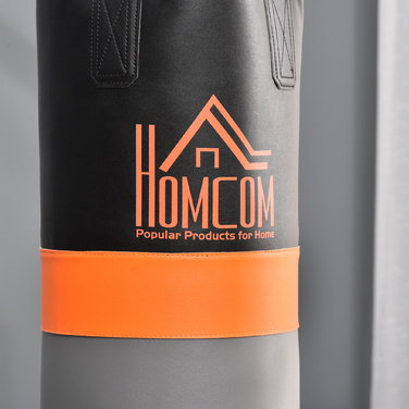 Підставка для боксерської груші HOMCOM 2-в-1 з боксерською грушею та боксерським м'ячем 20 кг, вільно стояча боксерська станція, регулюється по висоті до 100 кг, міцна сталь