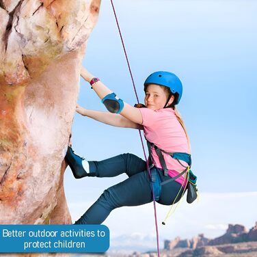 Набір захисту для дітей: шолом, наколінники, налокітники та підтримуючі рукавички для скейтбордингу, велосипеда, роликів та інших видів активного відпочинку. Колір: блакитний