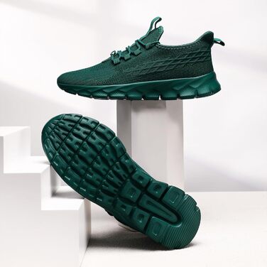 Кросівки для чоловіків: бігові, для ходьби, фітнесу, літні. Зелені, 49 EU