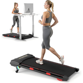 Біговий тренажер Revfit для дому та офісу – Walking Pad 2-в-1, тихий, 1–6 км/год, LED-дисплей з 3 екранами, керування через додаток та пульт, компактний дизайн