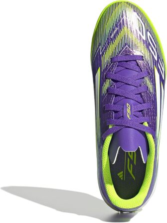 Дитячі футбольні бутси adidas F50 League Indoor для залу, розмір 38 EU, фіолетовий, білий, лимонний