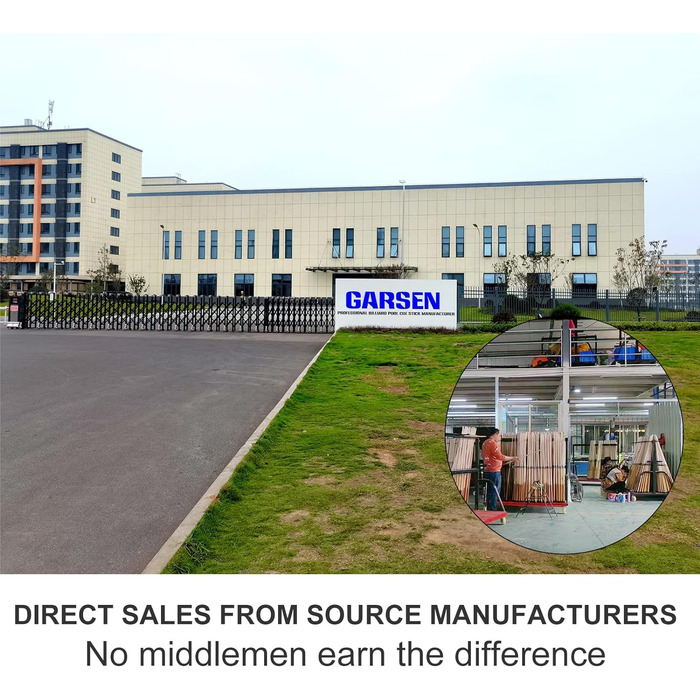 Більярдний кий GARSEN: набір з 4 шт, довжина 147,3 см, вага 510,3-595,3 г