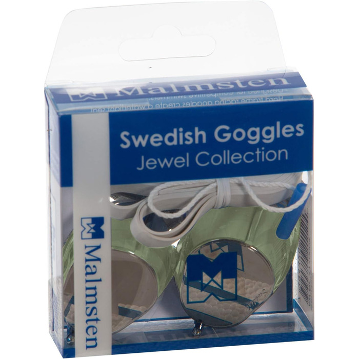 Окуляри для плавання Malmsten Swedish Jewel, універсальний розмір, оливкові або світло-зелені