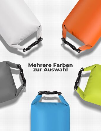 Водонепроникний мішок Glymnis Dry Bag 10L/20L: Сумка для водного спорту, пляжу, кемпінгу (Блакитний)