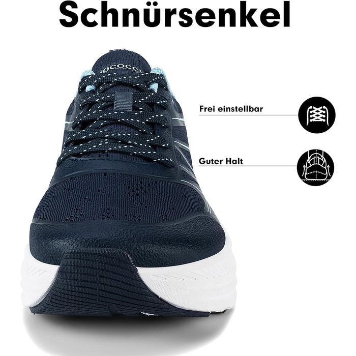 Чоловічі кросівки для бігу та ходьби Sportschuhe, широка носкова частина, дихаючі, протиковзкі, розмір 39-46 (42 EU, сині)