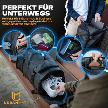 Спортивна сумка-рюкзак для чоловіків та жінок, 42 л, чорна. Сумка для вихідних, спортивна, для плавання, невелика дорожня сумка