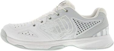 Тенісні кросівки Wilson KAOS QL Junior – білі дитячі кросівки (34 EU, білий, блакитний, чорний)