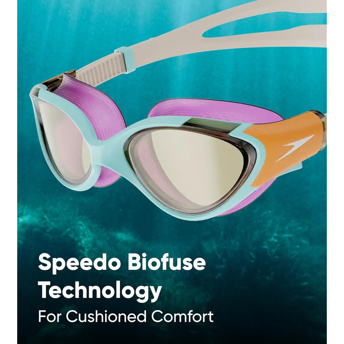 Жіночі окуляри для плавання Speedo Biofuse 2.0, сині, універсальний розмір