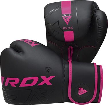 Дитячі боксерські рукавички RDX KARA 6oz, рожеві, шкіра Maya Hide, для муай-тай, кікбоксингу, MMA та тренувань на мішку