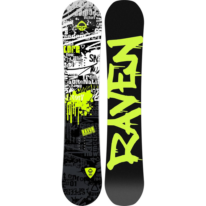 Дитячий сноуборд-набір RAVEN Core Junior з кріпленнями MP Junior Black XS/S
