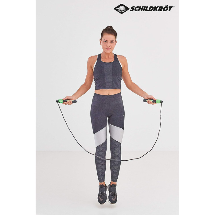 Стрибкове канат Schildkröt з лічильником, чорно-антрацитовий, в коробці чорного/зеленого кольору, 960023