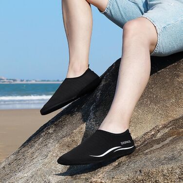 Шкарпетки для плавання Sixspace: жіночі шкарпетки для басейну, пляжу, моря та водних видів спорту (чорний, 38 EU)