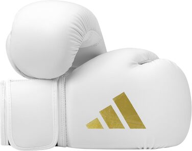 Боксерські рукавички Adidas Speed 50, 10 oz, білі/золоті, для дорослих