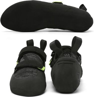 Кріпи для скелелазіння чоловічі/жіночі для залу, початківці, боулдеринг, тренувальні (46 EU, Зелений)