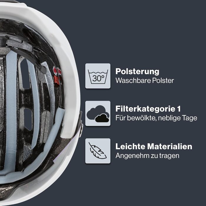 Велосипедний шолом uvex Finale Visor з LED-ліхтарем, універсальний, міський, з візором, для жінок і чоловіків, категорія фільтра 1