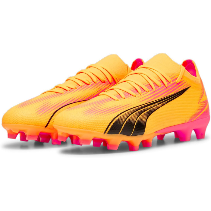 Кросівки футбольні PUMA Ultra Match Fg/Ag (46 EU, Sun Stream Puma Black Sunset Glow)