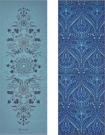Килимок для йоги Gaiam Premium Mystic Sky 6 мм, товстий, двосторонній, антиковзкий для йоги, пілатесу та вправ - 173 x 61 см