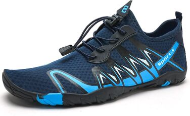 Водні шкарпетки WateLves: дихаючі, нековзні, для плавання та дайвінгу (44 EU, S901 Marineblau)