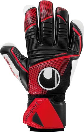 Воротарські рукавички Uhlsport Powerline Supersoft HN для юніорів, чорні/червоні/білі, розмір 7.5