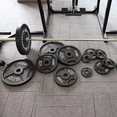 Олімпійський диск із чавуну Signature Fitness, 5,1 см, 20,4 кг, пара, для силових тренувань і важкої атлетики, двома отворами